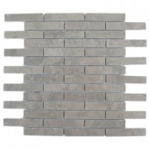 Splashback Tile Medieval Big Brick Polished 12 in. x 12 in. Marble Floor and Wall Tile-DISCONTINUED