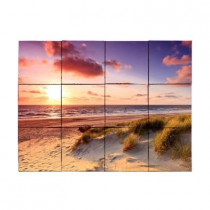 Tile My Style Beach1 24 in. x 18 in. Tumbled Marble Tiles (3 sq. ft. /case)