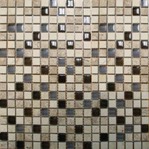 MS International Cafe Noche 12 in. x 12 in. x 8 mm Glass Stone Mesh-Mounted Mosaic Tile (10 sq. ft. / case)