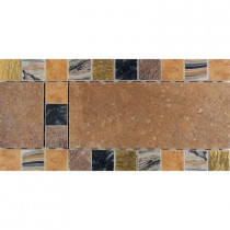 Daltile Terra Antica Bruno 6 in. x 12 in. Porcelain Decorative Accent Floor and Wall Tile