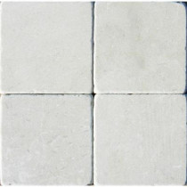 MS International Crema Marfil 4 in. x 4 in. Tumbled Marble Floor and Wall Tile (1 sq. ft. / case)