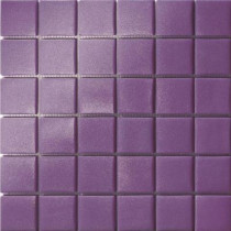 Elementz 12.5 in. x 12.5 in. Capri Viola Grip Glass Tile-DISCONTINUED