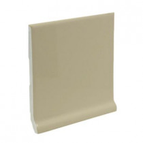 U.S. Ceramic Tile Bright Fawn 6 in. x 6 in. Ceramic Stackable /Finished Cove Base Wall Tile-DISCONTINUED