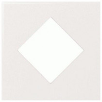 Daltile Fashion Accents White 4-1/4 in. x 4-1/4 in. Ceramic Diamond Insert Wall Tile-DISCONTINUED
