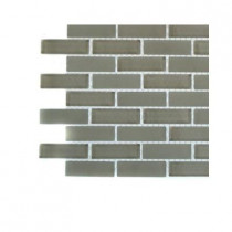 Splashback Tile Contempo Natural White Brick Glass - 6 in. x 6 in. Tile Sample-DISCONTINUED