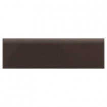 Daltile Modern Dimensions Cityline Kohl 2-1/8 in. x 8-1/2 in. Ceramic Bullnose Wall Tile-DISCONTINUED