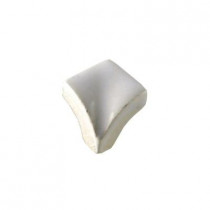 Daltile Semi-Gloss White 3/4 in. x 3/4 in. Quarter Round Corner Glazed Ceramic Wall Tile-DISCONTINUED