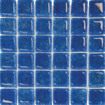 MS International 12 in. x 12 in. Blue Glass Mesh-Mounted Mosaic Tile-DISCONTINUED