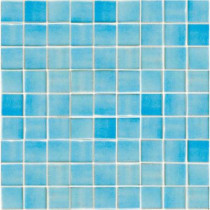 EPOCH Oceanz Caribbean-1701 Recycled Anti Slip Mesh Mounted Floor and Wall Tile - 3 in. x 3 in. Tile Sample