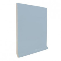 U.S. Ceramic Tile Color Collection Bright Wedgewood 6 in. x 6 in. Ceramic Stackable Left Cove Base Corner Wall Tile-DISCONTINUED