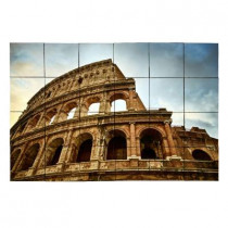 Tile My Style Colosseum 36 in. x 24 in. Tumbled Marble Tiles (6 sq. ft. /case)