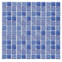 EPOCH Irridecentz I-Blue-1414 Mosaic Recycled Glass 12 in. x 12 in. Mesh Mounted Tile (5 sq. ft.)
