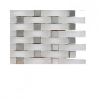 Splashback Tile Contempo Curve Bright White Glass Floor and Wall Tile Sample