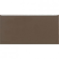 Daltile Modern Dimensions Matte Artisan Brown 4-1/4 in. x 8-1/2 in. Ceramic Wall Tile (10.64 sq. ft. / case)-DISCONTINUED