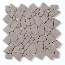 Solistone Sandstone Irregular Mosaic Coffee 12 In. x 12 In. Sandstone Floor & Wall Tile-DISCONTINUED