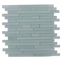 Splashback Tile Temple Tranquility 12 in. x 12 in. x 8 mm Glass Mosaic Floor and Wall Tile