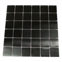 Splashback Tile Metal Nero Square 12 in. x 12 in. x 8 mm Stainless Steel Floor and Wall Tile (1 sq. ft.)-DISCONTINUED