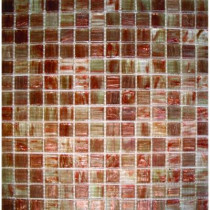 MS International Light Brown Iridescent 12 in. x 12 in. x 4 mm Glass Mesh-Mounted Mosaic Tile