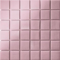 Elementz 12.5 in. x 12.5 in. Capri Rosa Grip Glass Tile-DISCONTINUED