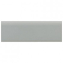 Daltile Semi-Gloss Desert Gray 2 in. x 6 in. Ceramic Surface Bullnose Wall Tile