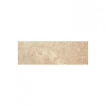 Daltile Pietre Vecchie Warm Walnut 3 in. x 13 in. Glazed Porcelain Bullnose Floor and Wall Tile
