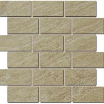 MARAZZI Terra Brazilian Slate 12 in. x 12 in. Porcelain Brick-Joint Mosaic Floor/Wall Tile-DISCONTINUED