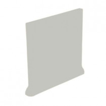 U.S. Ceramic Tile Color Collection Matte Taupe 4-1/4 in. x 4-1/4 in. Ceramic Stackable Right Cove Base Wall Tile-DISCONTINUED