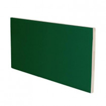U.S. Ceramic Tile Bright Kelly 3 in. x 6 in. Ceramic 3 in. Surface Bullnose Wall Tile-DISCONTINUED