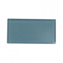 Splashback Tile Contempo Turquoise Frosted Glass Tile Sample