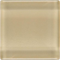 Daltile Isis Creampuff 12 in. x 12 in. x 3 mm Glass Mesh-Mounted Mosaic Wall Tile