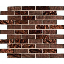 MS International Copper Leaf 12 in. x 12 in. x 8 mm Glass Mesh-Mounted Mosaic Tile