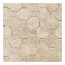 Daltile Salerno Cremona Caffe 12 in. x 12 in. x 6 mm Ceramic Mosaic Floor and Wall Tile