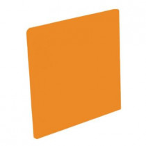 U.S. Ceramic Tile Color Collection Bright Tangerine 4-1/4 in. x 4-1/4 in. Ceramic Surface Bullnose Corner Wall Tile-DISCONTINUED