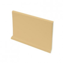 U.S. Ceramic Tile Color Collection Bright Camel 4 in. x 6 in. Ceramic Cove Base Wall Tile-DISCONTINUED