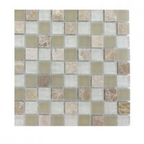 Splashback Tile Champs-Elysee Blend 1/2 in. x 1/2 in. Glass Tile Sample