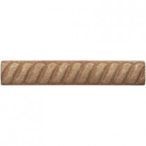 Weybridge 1 in. x 6 in. Cast Stone Rope Liner Noche Tile (16 pieces / case) - Discontinued