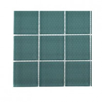 Splashback Tile Contempo Turquoise Polished Glass Sample