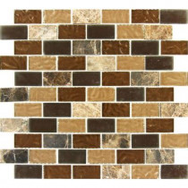 MS International Sonoma Blend 12 in. x 12 in. x 8 mm Glass Stone Mesh-Mounted Mosaic Tile