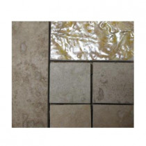 Emser Piozzi Listello 4 in. x 4 in. Porcelain Corner Mosaic Tile-DISCONTINUED