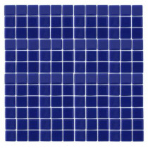 EPOCH Monoz M-Blue-1402 Mosaic Recycled Glass 12 in. x 12 in. Mesh Mounted Floor & Wall Tile (5 sq. ft.)