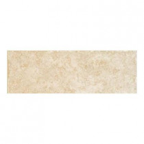Daltile Passaggio 3 in. x 12 in. Livorno Beige Porcelain Bullnose Floor and Wall Tile-DISCONTINUED