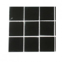 Splashback Tile Contempo Classic Black Polished Glass - 6 in. x 6 in. Tile Sample-DISCONTINUED