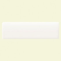 Daltile Modern Dimensions Matte Arctic White 2-1/8 in. x 8-1/2 in. Ceramic Surface Bullnose Wall Tile-DISCONTINUED