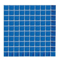 Daltile Sonterra Glass Kihea Blue Opalized 12 in. x 12 in. x 6mm Glass Sheet Mounted Mosaic Wall Tile-DISCONTINUED