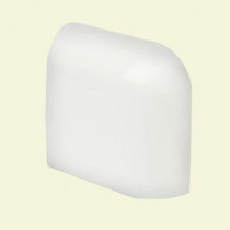U.S. Ceramic Tile Color Collection Bright White Ice 2 in. x 2 in. Ceramic Radius Corner Wall Tile-DISCONTINUED