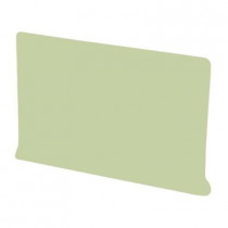 U.S. Ceramic Tile Color Collection Matte Spring Green 4 in. x 6 in. Ceramic Left Cove Base Corner Wall Tile-DISCONTINUED