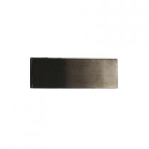 Splashback Tile Metal Nero Stainless Steel Floor and Wall Tile - 2 in. x 6 in. Tile Sample-DISCONTINUED