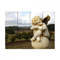 Tile My Style Angel2 24 in. x 18 in. Tumbled Marble Tiles (3 sq. ft. /case)