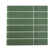 Splashback Tile Contempo Spa Green Polished Glass - 6 in. x 6 in. Tile Sample-DISCONTINUED