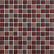 EPOCH Color Blends Especia Neblina-1603-M Matte Mosaic Glass Mesh Mounted Tile - 4 in. x 4 in. Tile Sample-DISCONTINUED
